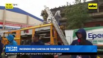 Principio de Incendio en estadio de tenis en la SND