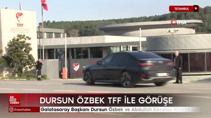 Galatasaray Başkanı Dursun Özbek ve Abdullah Kavukcu Riva'ya geldi