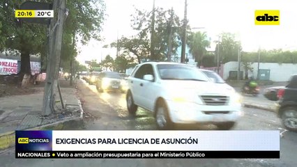Exigencias para la licencia de Asunción