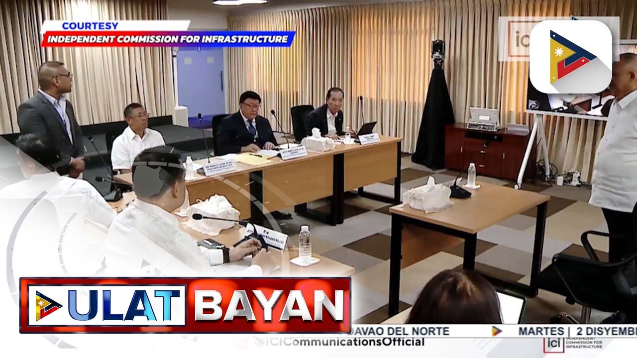 ICI, isinapubliko sa unang pagkakataon ang pagdinig sa umano’y maanomalyang infrastructure projects | ulat ni Rod Lagusad