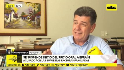 Suspenden inicio del Juicio Oral a Efraín