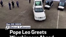 Pope Leo Greets Worshippers Ahead Of Beirut Mass