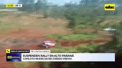 Suspenden Rally del Alto Paraná por muerte de copiloto