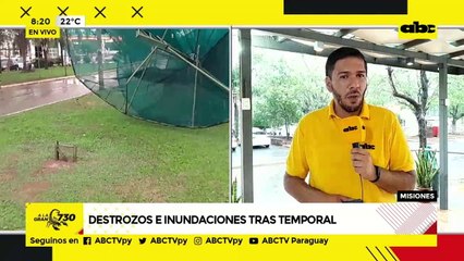Destrozos e inundaciones tras temporal