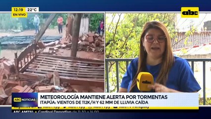 Meteorología mantiene alerta por tormentas