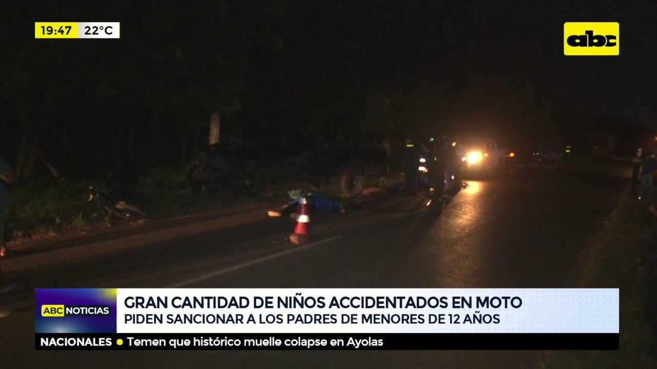 Gran cantidad de niños accidentados en moto