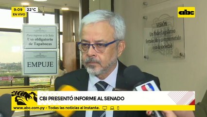 CBI presentó informe al senado