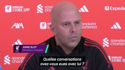 Liverpool - Arne Slot revient sur la réaction de Salah après sa mise sur le banc