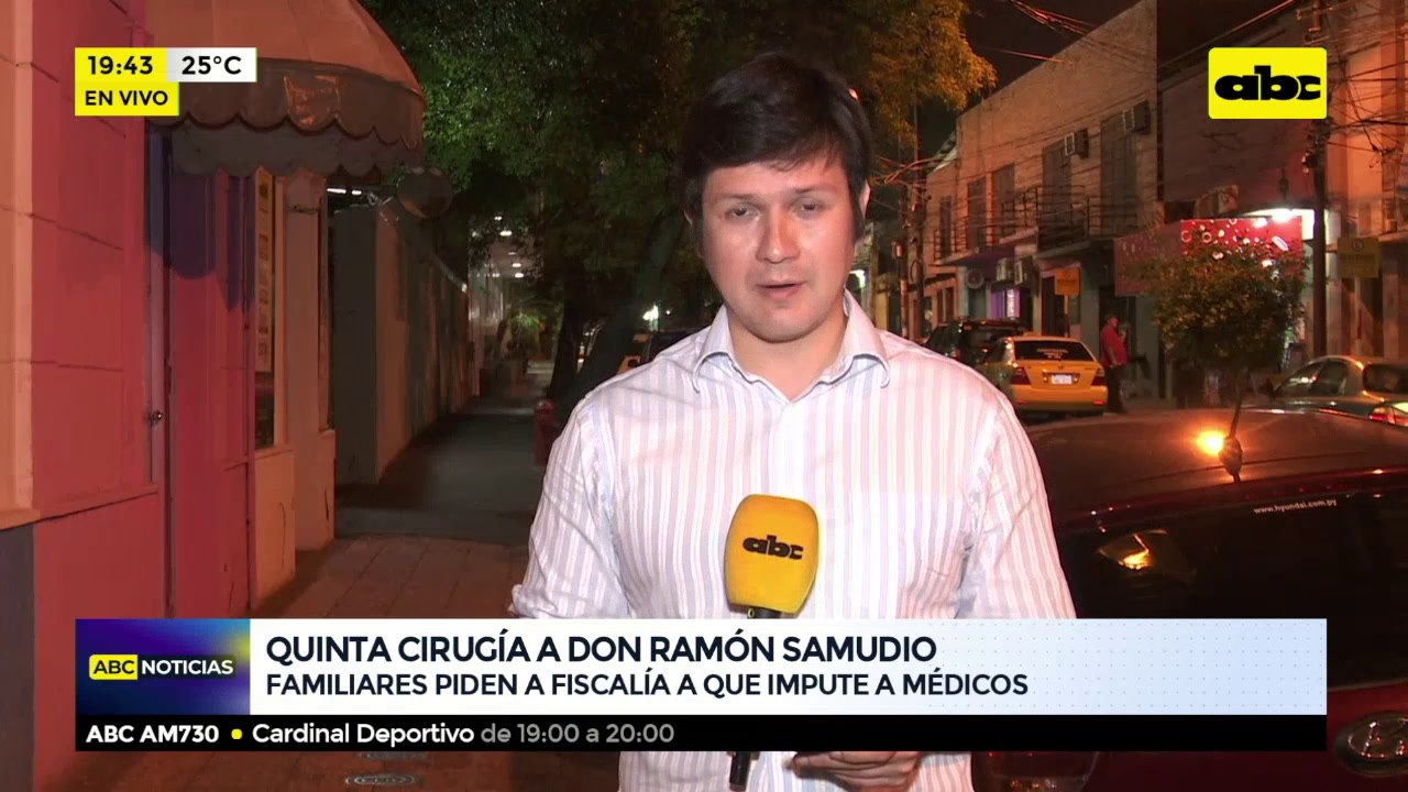 Quinta cirugía a don Ramón Samudio