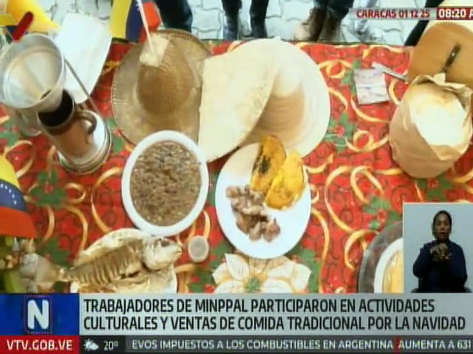 MINPPAL celebró feria gastronómica para celebrar la diversidad de la comida tradicional navideña