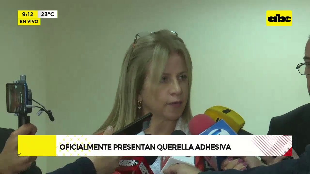 Oficialmente presentan querella adhesiva
