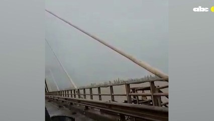 Video viral en redes sociales del tensor del puente San Roque González