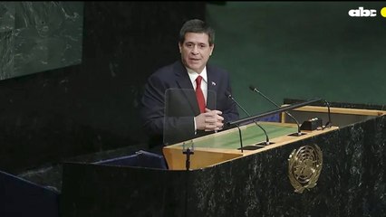 Discurso de Horacio Cartes en la ONU al fimar acuerdo con agende 2030