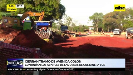 Cierran tramo de Avenida Colón
