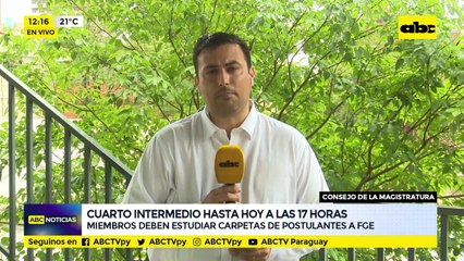 Cuarto intermedio hasta hoy a las 17 horas