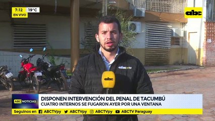 Disponen intervención del penal de Tacumbú