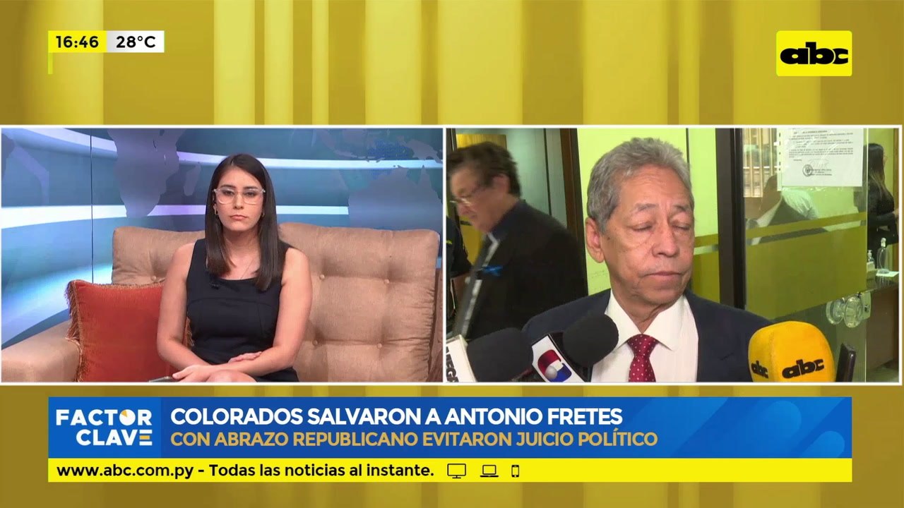 “Abrazo republicano” entre colorados salva a Antonio Fretes del juicio político