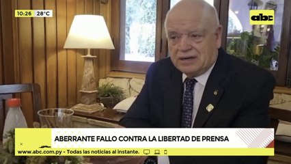 Fallo contra la libertad de prensa