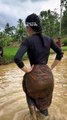 Village girls want to join fish hunting