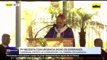 Cardenal Adalberto criticó la corrupción y el crimen organizado