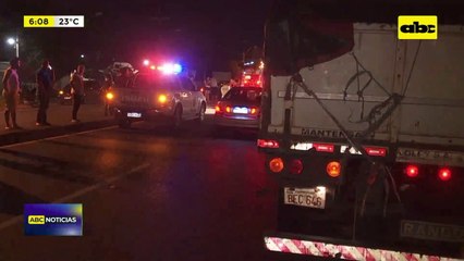 Motociclista murió tras choque contra camión