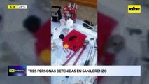 Tres personas detenidas en San Lorenzo