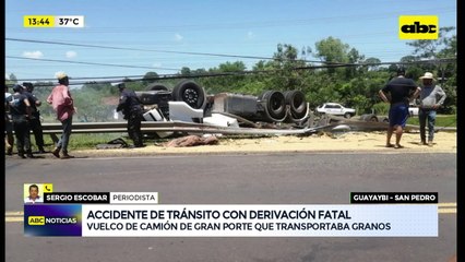 Accidente de tránsito con derivación fatal
