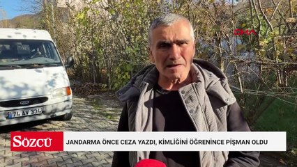 Jandarma önce ceza yazdı, kimliğini öğrenince pişman oldu: Tüm cezayı kendi cebinden ödedi