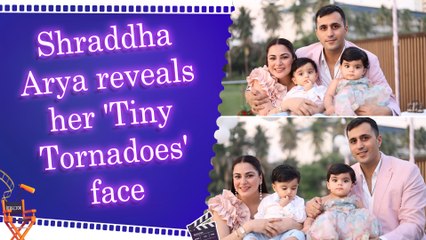 Shraddha Arya shares adorable first birthday pics of her twins Siya and Shaurya