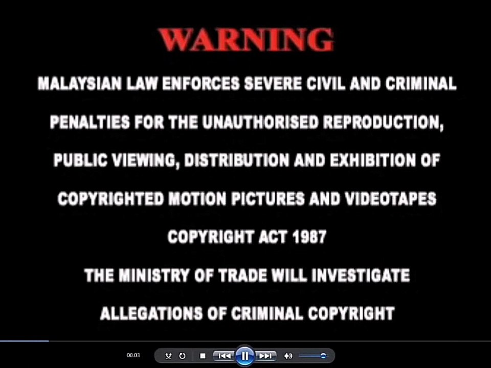 Speedy Video & Great Picture Entertainment (M) Sdn. Bhd. Logo with Warning (2006-2007) (VCD Version)