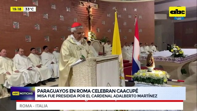 Paraguayos en Roma celebran Caacupé