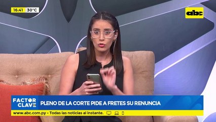 Pleno de la Corte pide a Fretes su renuncia