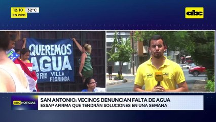 San Antonio: vecinos denuncian falta de agua