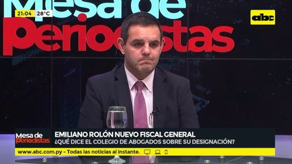La opinión del colegio de abogados, sobre la designación de Emiliano Rolón como FGE