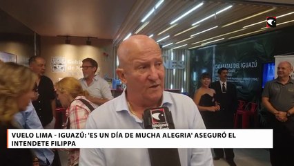 El intendente Claudio Filippa celebró vuelo Lima–Puerto Iguazú y destacó oportunidades en Misiones