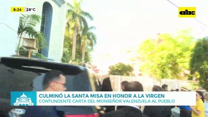 Contundente carta de monseñor Valenzuela
