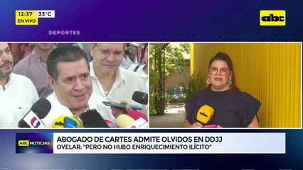 Abogado de Cartes admite olvidos en DDJJ