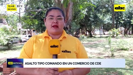Asalto tipo comando en un comercio de CDE