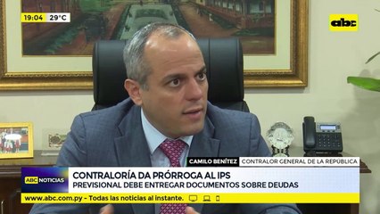 Contraloría da prórroga al IPS