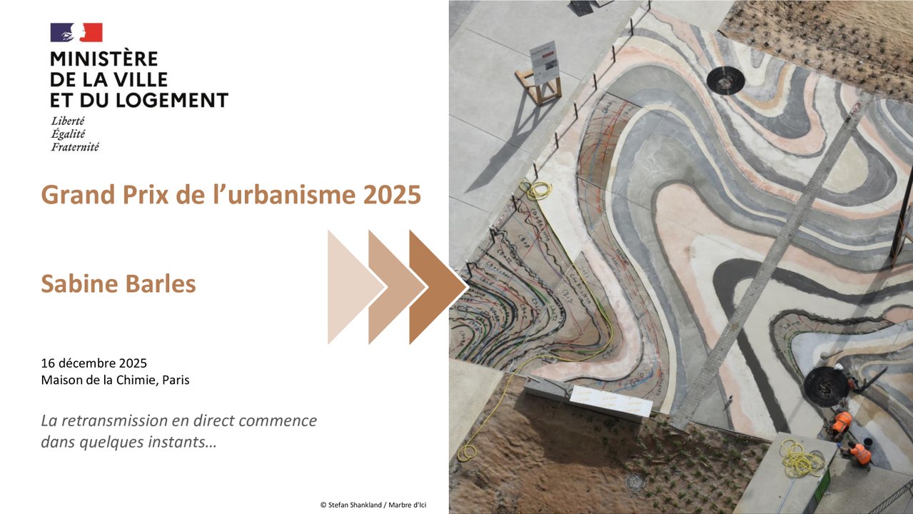 Cérémonie du Grand Prix de l'urbanisme 2025