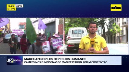Marchan por los derechos humanos