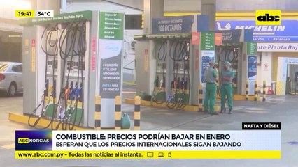Combustible: precios podrían bajar en enero