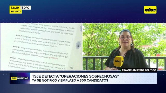 TSJE detecta “operaciones sospechosas”