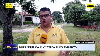 Miles de personas visitaron playa Potrerito