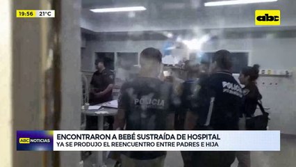 Se produjo el reencuentro entre padres e hija que fue robada