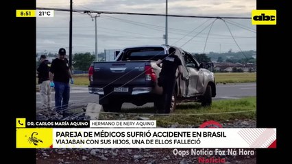 Familia de médicos paraguayos protagoniza fatal accidente
