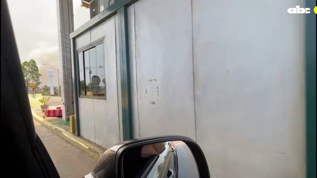 Incendio Forestal De Gran Magnitud Sobre La Ruta Luque - San Bernardino