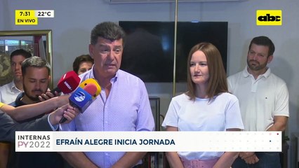 Efraín y Soledad inician jornada