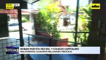 Roban por 5ta vez Esc. y colegio capitalino