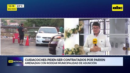 Cuidacoches piden ser contratados por Parxin